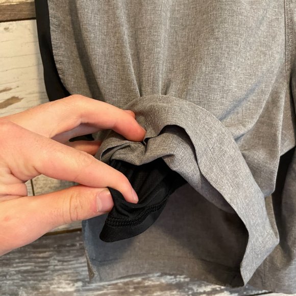 All in Motion Athletic Grey Workout Shorts W/ Compression Liner - Picture 4 of 4